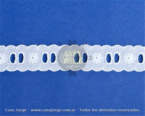 BRODERIES SAINT GALL ARTICULO 1035 POR METRO DE 20 MM PIEZA DE 13.20 METROS